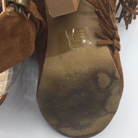 Coconuts by Matisse Tan Open Toe Booties Sz 9.5 - Picture 7 of 8